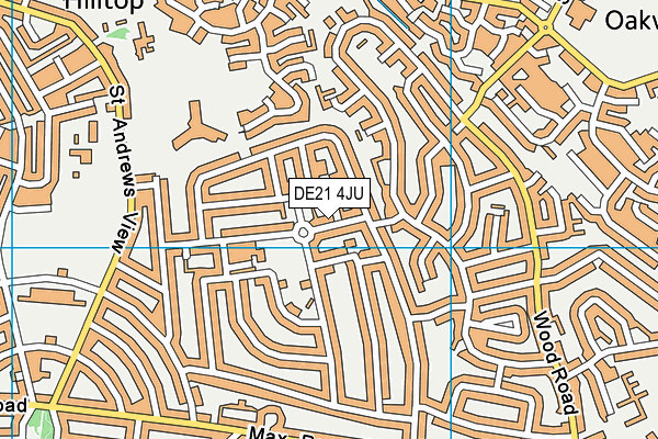 DE21 4JU map - OS VectorMap District (Ordnance Survey)