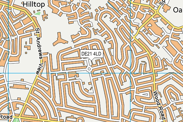 DE21 4LD map - OS VectorMap District (Ordnance Survey)