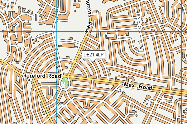 DE21 4LP map - OS VectorMap District (Ordnance Survey)