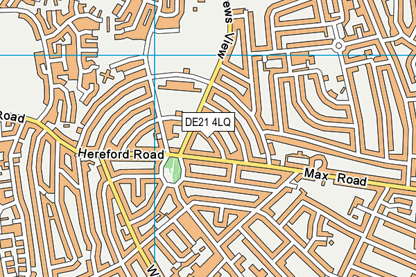 DE21 4LQ map - OS VectorMap District (Ordnance Survey)