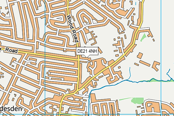 DE21 4NH map - OS VectorMap District (Ordnance Survey)