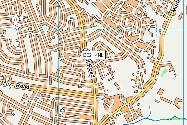 DE21 4NL map - OS VectorMap District (Ordnance Survey)
