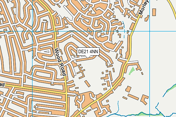 DE21 4NN map - OS VectorMap District (Ordnance Survey)