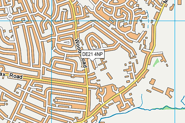 DE21 4NP map - OS VectorMap District (Ordnance Survey)