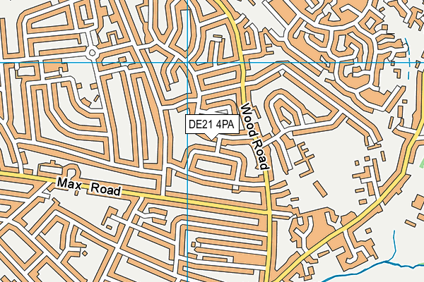 DE21 4PA map - OS VectorMap District (Ordnance Survey)