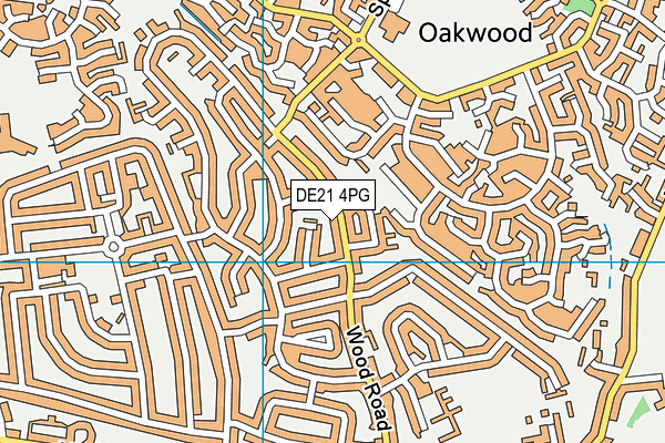 DE21 4PG map - OS VectorMap District (Ordnance Survey)