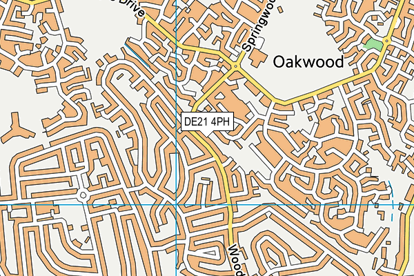 DE21 4PH map - OS VectorMap District (Ordnance Survey)