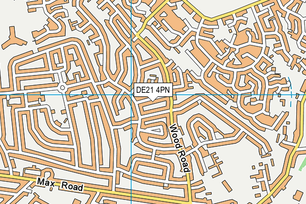 DE21 4PN map - OS VectorMap District (Ordnance Survey)