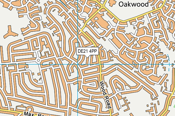DE21 4PP map - OS VectorMap District (Ordnance Survey)