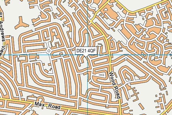 DE21 4QF map - OS VectorMap District (Ordnance Survey)