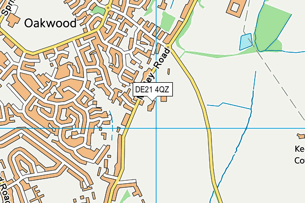 DE21 4QZ map - OS VectorMap District (Ordnance Survey)