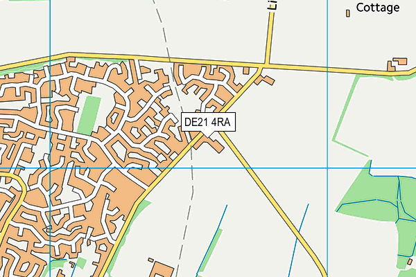 DE21 4RA map - OS VectorMap District (Ordnance Survey)