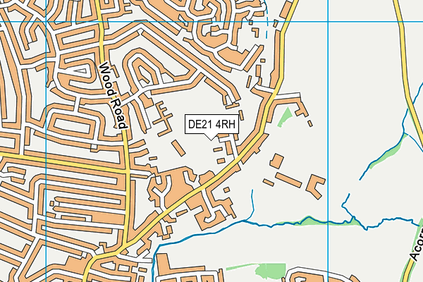 DE21 4RH map - OS VectorMap District (Ordnance Survey)