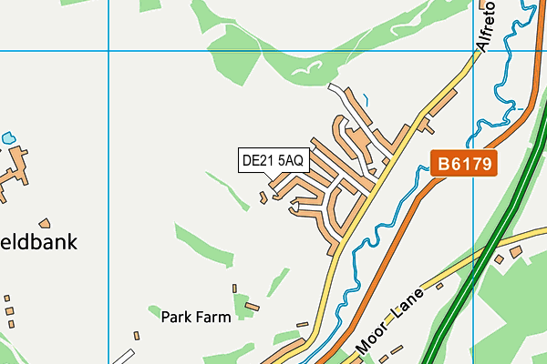 DE21 5AQ map - OS VectorMap District (Ordnance Survey)