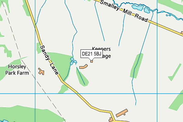 DE21 5BJ map - OS VectorMap District (Ordnance Survey)