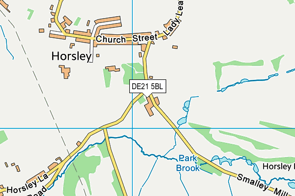 Horsley Lodge Golf Club map (DE21 5BL) - OS VectorMap District (Ordnance Survey)