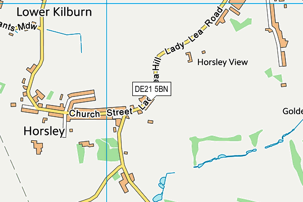 DE21 5BN map - OS VectorMap District (Ordnance Survey)
