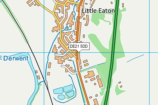 DE21 5DD map - OS VectorMap District (Ordnance Survey)