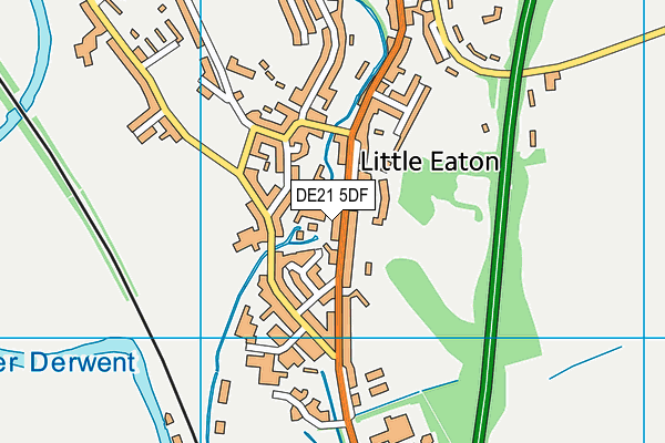 DE21 5DF map - OS VectorMap District (Ordnance Survey)