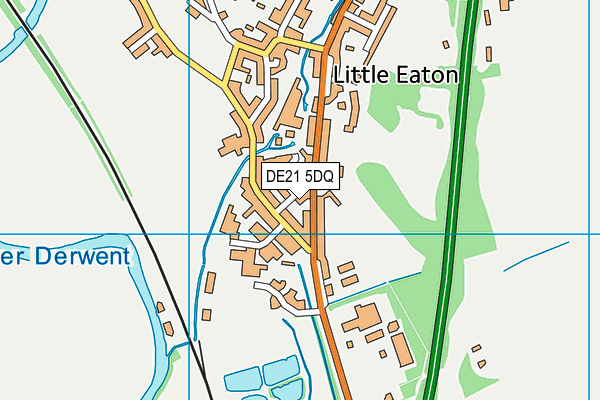 DE21 5DQ map - OS VectorMap District (Ordnance Survey)