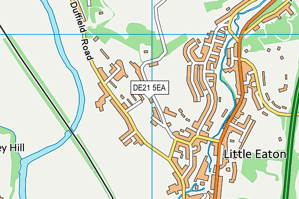St Peters Park map (DE21 5EA) - OS VectorMap District (Ordnance Survey)