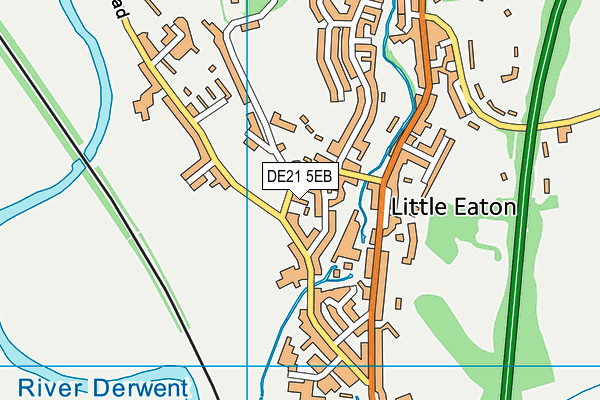 DE21 5EB map - OS VectorMap District (Ordnance Survey)