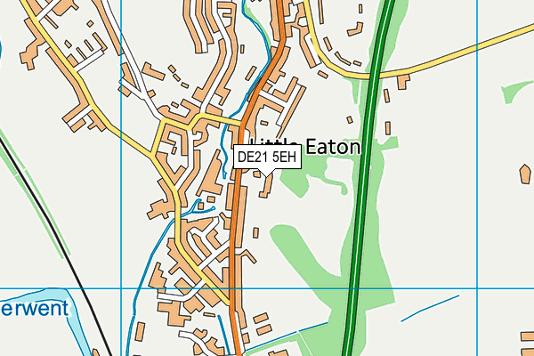 DE21 5EH map - OS VectorMap District (Ordnance Survey)