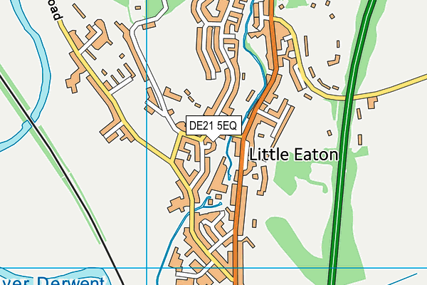 DE21 5EQ map - OS VectorMap District (Ordnance Survey)