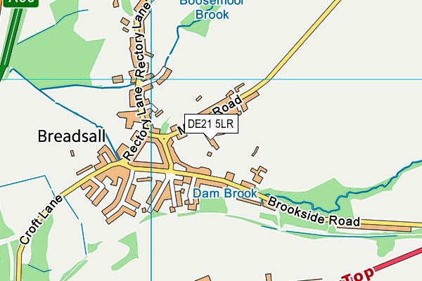 DE21 5LR map - OS VectorMap District (Ordnance Survey)