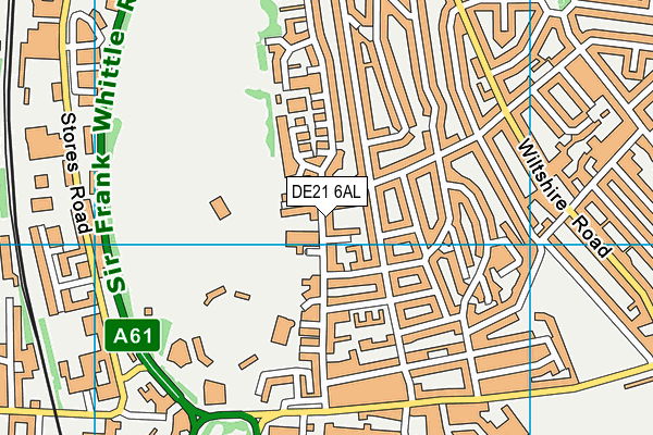 Derwent Primary School map (DE21 6AL) - OS VectorMap District (Ordnance Survey)