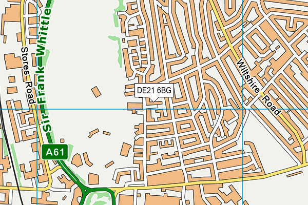 DE21 6BG map - OS VectorMap District (Ordnance Survey)