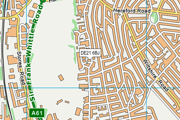 DE21 6BJ map - OS VectorMap District (Ordnance Survey)