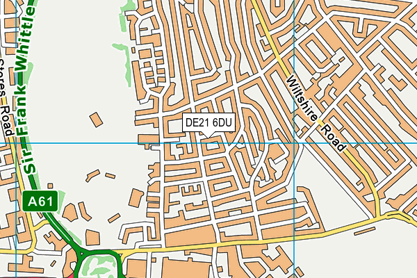 DE21 6DU map - OS VectorMap District (Ordnance Survey)
