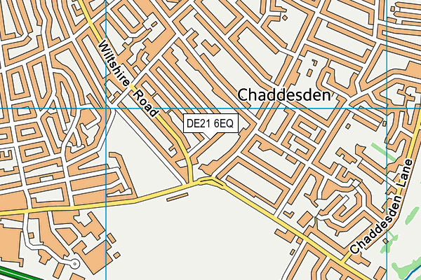 DE21 6EQ map - OS VectorMap District (Ordnance Survey)