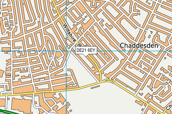 DE21 6EY map - OS VectorMap District (Ordnance Survey)