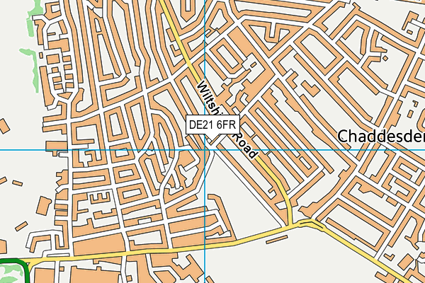 DE21 6FR map - OS VectorMap District (Ordnance Survey)