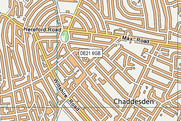 DE21 6GB map - OS VectorMap District (Ordnance Survey)