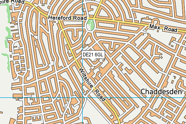 DE21 6GL map - OS VectorMap District (Ordnance Survey)