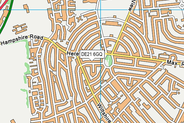 DE21 6GQ map - OS VectorMap District (Ordnance Survey)