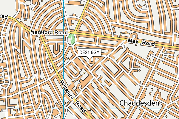DE21 6GY map - OS VectorMap District (Ordnance Survey)