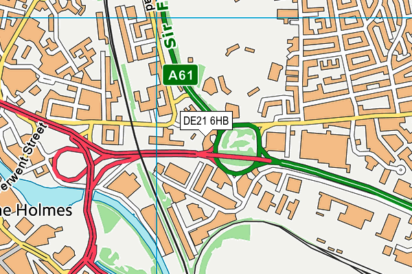 DE21 6HB map - OS VectorMap District (Ordnance Survey)