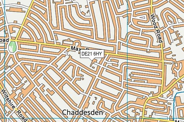DE21 6HY map - OS VectorMap District (Ordnance Survey)