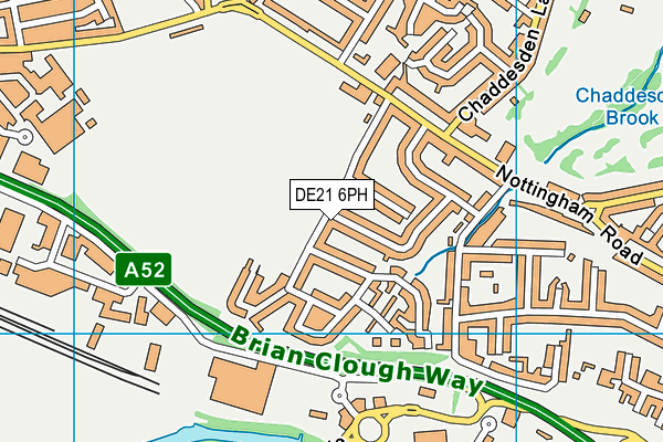 DE21 6PH map - OS VectorMap District (Ordnance Survey)