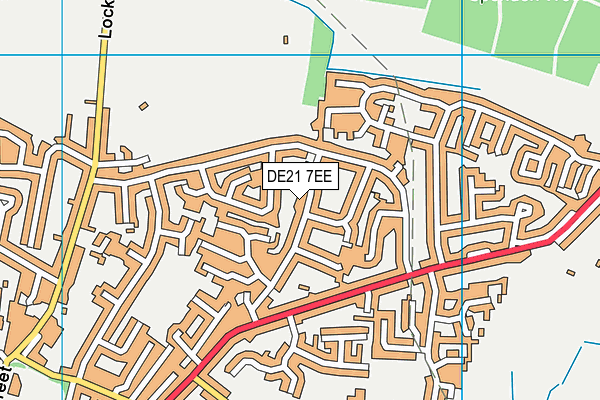 DE21 7EE map - OS VectorMap District (Ordnance Survey)