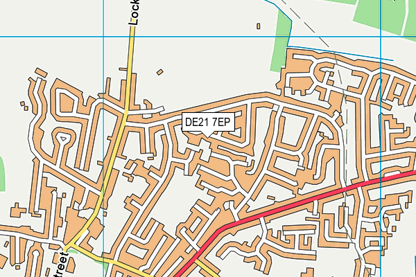 DE21 7EP map - OS VectorMap District (Ordnance Survey)