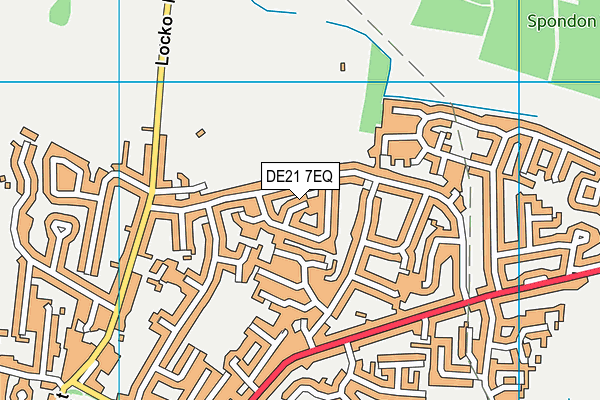 DE21 7EQ map - OS VectorMap District (Ordnance Survey)