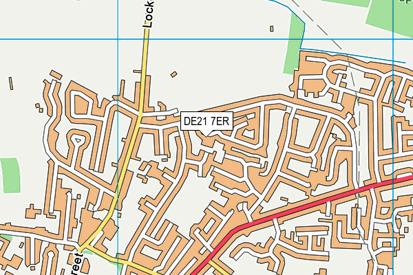 DE21 7ER map - OS VectorMap District (Ordnance Survey)