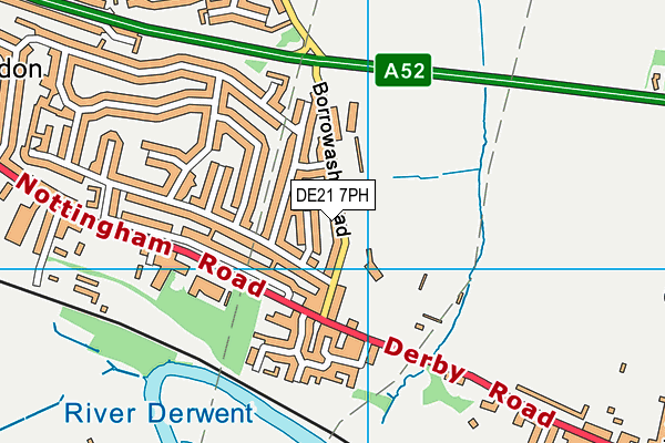 Graham Street Prims Fc map (DE21 7PH) - OS VectorMap District (Ordnance Survey)