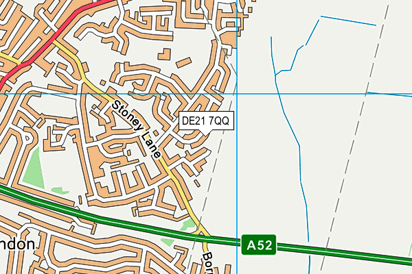 DE21 7QQ map - OS VectorMap District (Ordnance Survey)