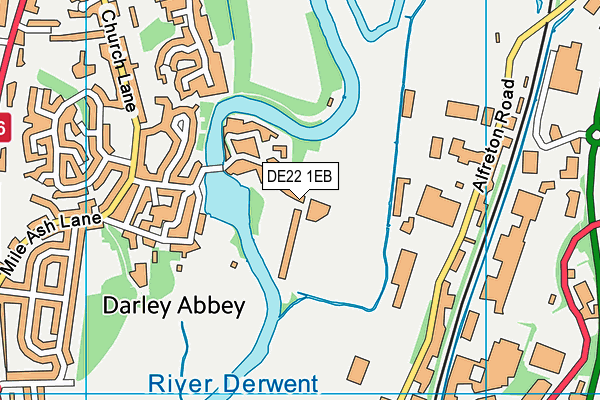 Derby Rfc (Haslams) map (DE22 1EB) - OS VectorMap District (Ordnance Survey)